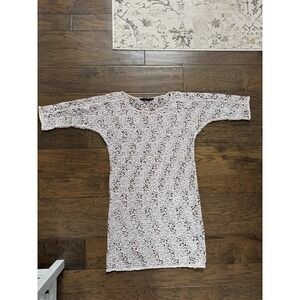 Zara Woman Lace Knit Dress Medium Old Money